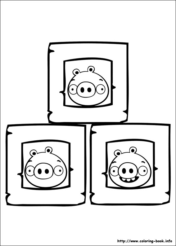 Plansa de colorat cu Angry Birds 120 25